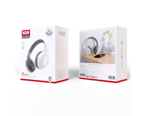 Навушники Bluetooth XO BE35 white/grey