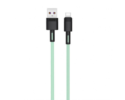 Кабель USB XO NB-Q166 Type-C Quick Charge 5A green TPS-2710000262312