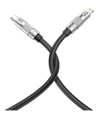 Кабель USB XO NB-Q228A Type-C to Lightning PD 27W 1.2м black