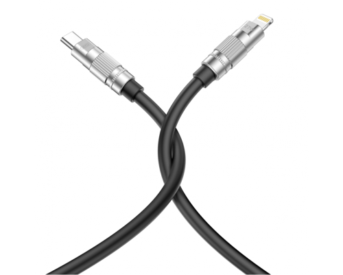 Кабель USB XO NB-Q228A Type-C to Lightning PD 27W 1.2м black