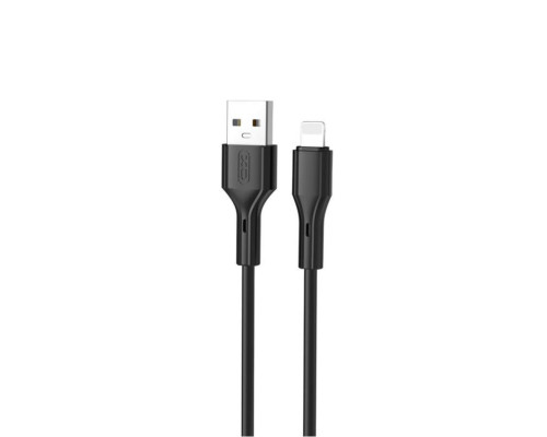 Кабель USB XO NB230 Lightning Quick Charge 2.4A black TPS-2710000262435