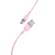 Кабель USB XO NB198 Type-C Quick Charge 2.4A pink TPS-2710000262480