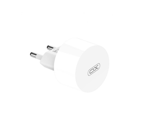 Мережевий зарядний пристрій (адаптер) 2в1 XO L62 2USB / 2.4A + Data Cabel USB to Type-C white