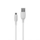 Кабель USB WALKER C308 Micro white TPS-2710000264743