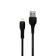 Кабель USB WALKER C325 Lightning black TPS-2710000264774