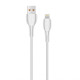 Кабель USB WALKER C325 Lightning white TPS-2710000264781