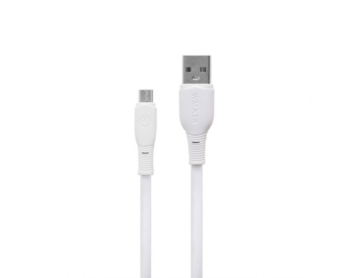 Кабель USB WALKER C595 Micro white