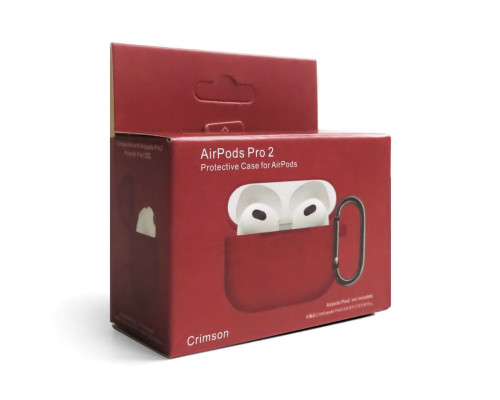 Чохол для AirPods Pro 2 Slim crimson / малиновий (9)