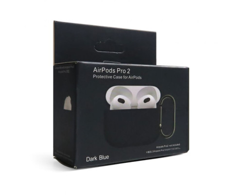 Чохол для AirPods Pro 2 Slim dark blue / темно-блакитний (19)