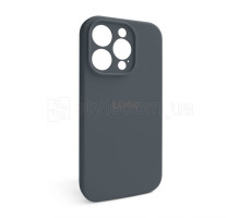 Чохол Full Silicone Case для Apple iPhone 14 Pro dark grey (15) закрита камера