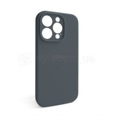 Чохол Full Silicone Case для Apple iPhone 14 Pro dark grey (15) закрита камера