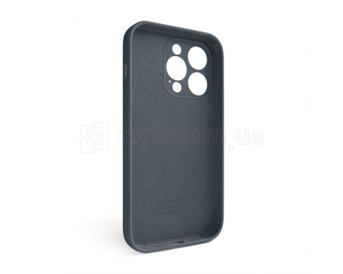 Чохол Full Silicone Case для Apple iPhone 14 Pro dark grey (15) закрита камера