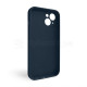 Чохол Full Silicone Case для Apple iPhone 14 deep navy (68) закрита камера