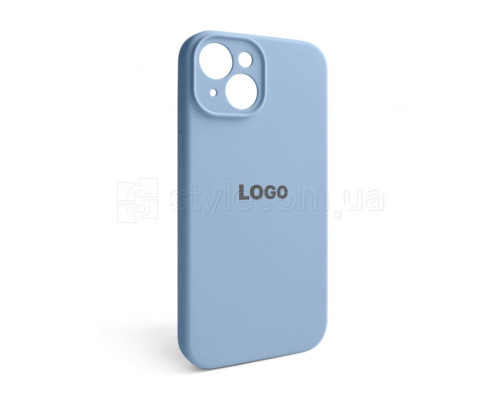 Чохол Full Silicone Case для Apple iPhone 14 light blue (05) закрита камера