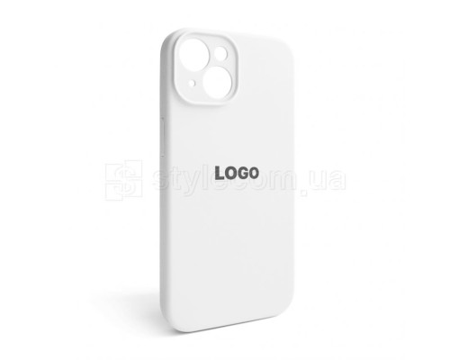 Чохол Full Silicone Case для Apple iPhone 14 white (09) закрита камера