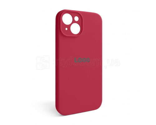 Чохол Full Silicone Case для Apple iPhone 14 rose red (37) закрита камера