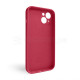 Чохол Full Silicone Case для Apple iPhone 14 rose red (37) закрита камера