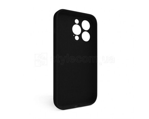 Чохол Full Silicone Case для Apple iPhone 14 Pro black (18) закрита камера