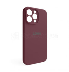 Чохол Full Silicone Case для Apple iPhone 14 Pro Max maroon (42) закрита камера