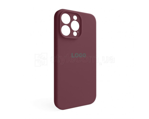 Чохол Full Silicone Case для Apple iPhone 14 Pro Max maroon (42) закрита камера