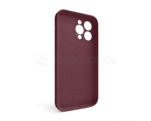 Чохол Full Silicone Case для Apple iPhone 14 Pro Max maroon (42) закрита камера