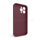 Чохол Full Silicone Case для Apple iPhone 14 Pro Max maroon (42) закрита камера