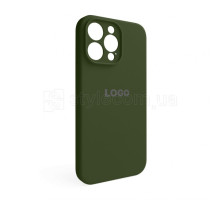 Чохол Full Silicone Case для Apple iPhone 14 Pro Max army green (45) закрита камера