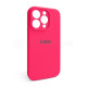 Чохол Full Silicone Case для Apple iPhone 14 Pro shiny pink (38) закрита камера