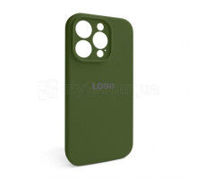 Чохол Full Silicone Case для Apple iPhone 14 Pro army green (45) закрита камера