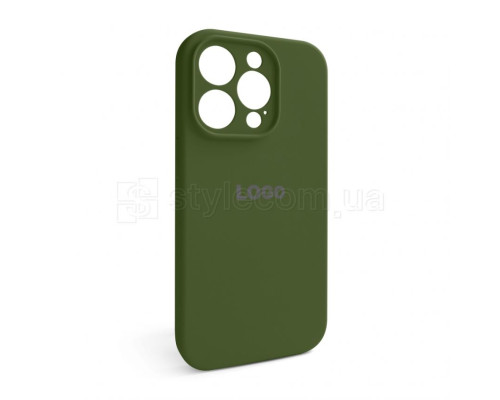 Чохол Full Silicone Case для Apple iPhone 14 Pro army green (45) закрита камера