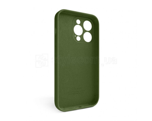 Чохол Full Silicone Case для Apple iPhone 14 Pro army green (45) закрита камера