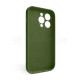 Чохол Full Silicone Case для Apple iPhone 14 Pro army green (45) закрита камера