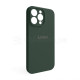 Чохол Full Silicone Case для Apple iPhone 14 Pro Max atrovirens green (54) закрита камера