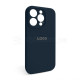 Чохол Full Silicone Case для Apple iPhone 14 Pro deep navy (68) закрита камера