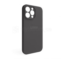 Чохол Full Silicone Case для Apple iPhone 14 Pro Max dark grey (15) закрита камера