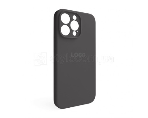 Чохол Full Silicone Case для Apple iPhone 14 Pro Max dark grey (15) закрита камера