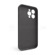 Чохол Full Silicone Case для Apple iPhone 14 Pro Max dark grey (15) закрита камера