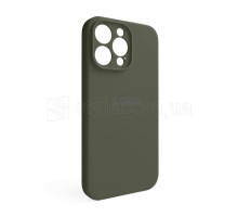 Чохол Full Silicone Case для Apple iPhone 14 Pro Max dark olive (35) закрита камера