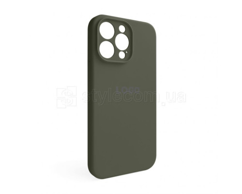 Чохол Full Silicone Case для Apple iPhone 14 Pro Max dark olive (35) закрита камера