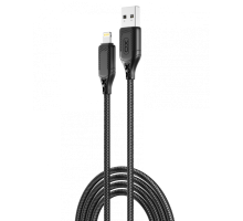 Кабель USB XO NB235 2.4A Lightning black