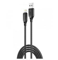 Кабель USB XO NB235 2.4A Lightning black TPS-2710000267843