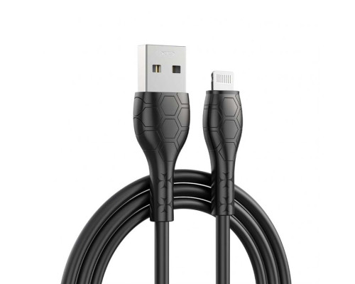 Кабель USB XO NB240 2.4A Lightning black