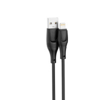 Кабель USB XO NB238 2.4A Lightning black