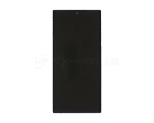 Дисплей (LCD) для Samsung Galaxy S22 Ultra/S908 (2022) з тачскріном та рамкою white Service Original (PN:GH82-27489C)