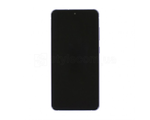 Дисплей (LCD) для Samsung Galaxy S21 FE/G990 (2022) з тачскріном та рамкою violet Service Original (PN:GH82-26420D) TPS-2710000269564