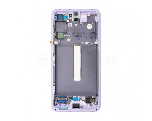 Дисплей (LCD) для Samsung Galaxy S21 FE/G990 (2022) з тачскріном та рамкою violet Service Original (PN:GH82-26420D) TPS-2710000269564