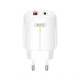 Мережевий зарядний пристрій (адаптер) XO L114 PD_20W / QC_18W white TPS-2710000269595 2710000269595