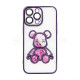 Чохол з ведмедиком для Apple iPhone 14 Pro Max violet