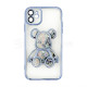 Чохол з ведмедиком для Apple iPhone 11 blue