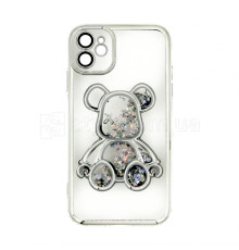Чохол з ведмедиком для Apple iPhone 11 silver